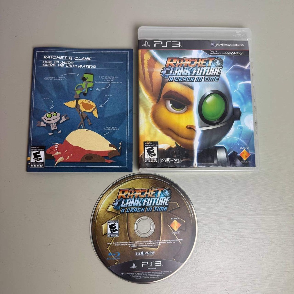 Sony Ratchet & Clank Future A Crack in Time PS3 CIB Action Platformer Game
